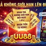 Khuyến Mãi Hoàn Trả UU88 – Tỷ Lệ Đến 1.6%, Hoàn Trả Mỗi Ngày